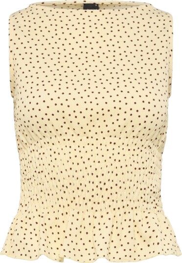 Gina Tricot Smock Top Yellow XL