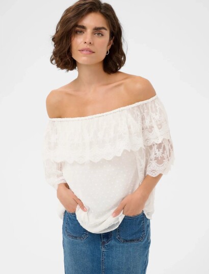 Kaffe Kathea Blouse   White   40