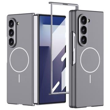 GKK Samsung Galaxy Z Fold7 magnetisk slankt deksel med beskyttelsesglass grå GKK Samsung Galaxy Z Fold7 magnetisk slankt deksel med beskyttelsesglass grå