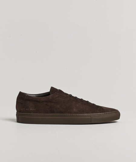 Common Projects Original Achilles Suede Sneaker Dark Brown Common Projects Original Achilles Suede Sneaker Dark Brown