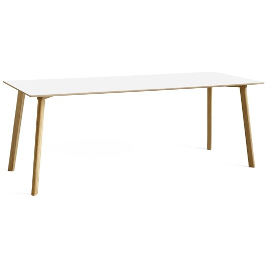 Hay CPH Deux 210 2.0 Bord 75x200 cm Pearl White / Vannbasert Lakkert Eik