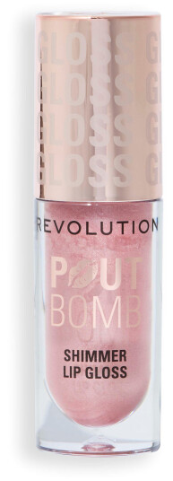 Makeup Revolution Pout Bomb Shimmer Gloss Shine Pink