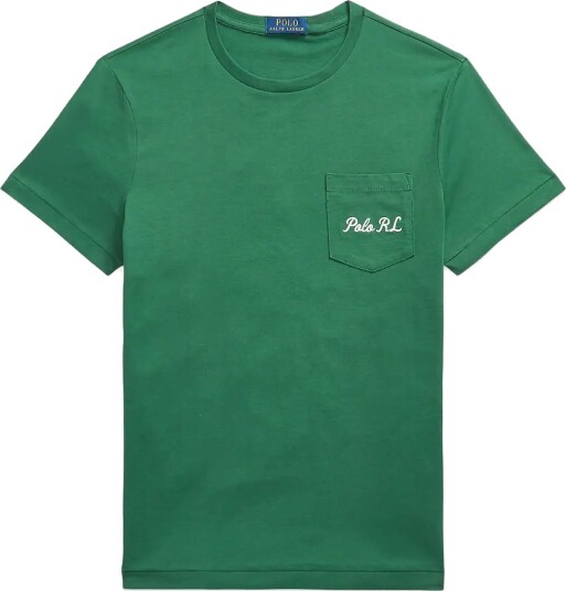 Polo Ralph Lauren Custom Slim Fit Polo Bear T Shirt Green XL
