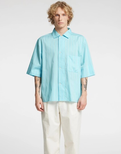 Annarr Anrholmes Mix Ss Shirt Blue L
