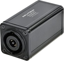 Neutrik Nl8mmxx Speakon Gjennomgangsadapter 8-Pins For Kabelforlengelser I Sort Nl8mmxx