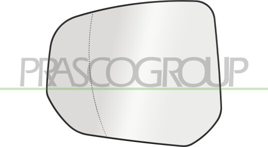 Speilglass ytterspeil PRASCO FD9387504