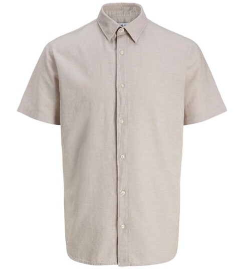 Jack & Jones Jjebreeze Linen Blend Shirt S/S Sn Jnr Beige 140