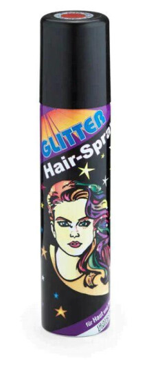 Party, Color Hair-spray Rød glitter