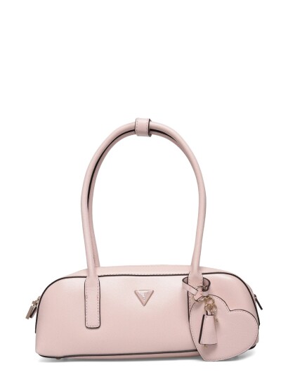 GUESS Isobel Sml Shoulder Satchel Pink ONE SIZE