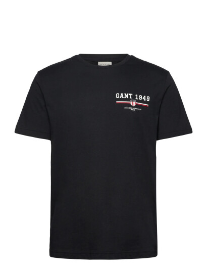 GANT Graphic Ss T-Shirt - Black - M