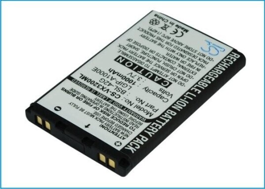 LG AX355 batteri (1000 mAh 3.7 V, Sort)