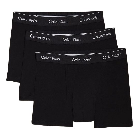 Calvin Klein Boksershorts Relaxed Fit Trunk 3 pakning Svart