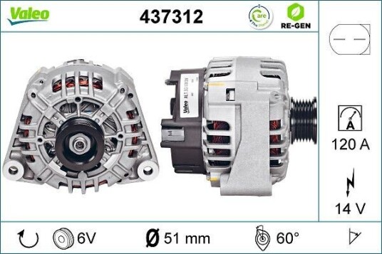 Dynamo VALEO 437312 Dynamo VALEO 437312