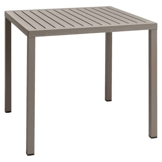 Nardi Bord Cube kvadratisk; 80x80x75.5 cm LxBxH; Gråbrun/taupe