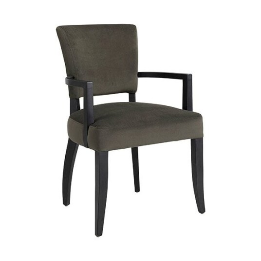 Artwood Karmstol Maggie Velvet Dark Brown Artwood