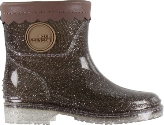 Sofie Schnoor Young Mellykb Rubber Boot W. Liining   DARK BROWN   28