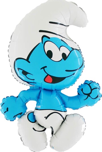Ballongkungen Folieballong Smurf Shape L133