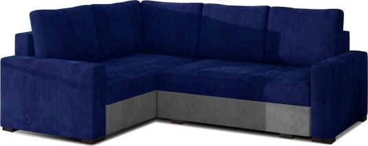 Seksjon Eltap Corona 235x162x90 cm Kronos 09 Paros 05 Mørk Blå Lys Grå Venstre