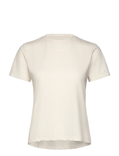 Björn Borg Borg Performance Perforated T-Shirt - Beige - XS