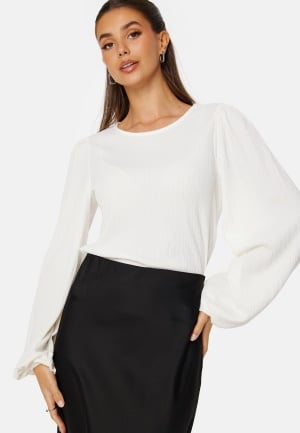BUBBLEROOM Puff Long Sleeve Blouse Offwhite M BUBBLEROOM Puff Long Sleeve Blouse Offwhite M