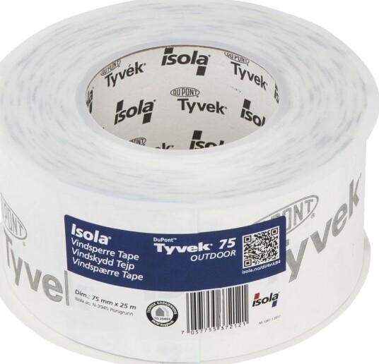 Isola Tape Og Klebesystem vindsperre s75 75 mm x 25 meter Isola Tape Og Klebesystem vindsperre s75 75 mm x 25 meter