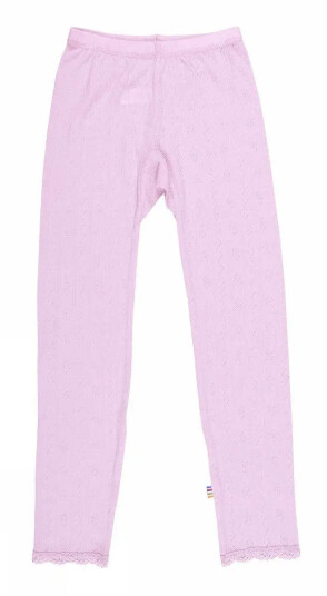 Leggings i lyserosa ull og silke | Joha | Baby | Pastellrosa | størrelse 60 | 85% Ull og 15% Silke til