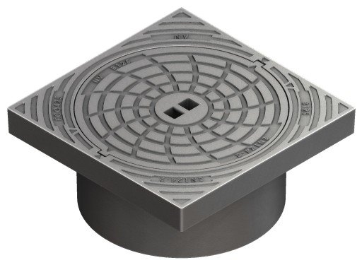 Ulefos deksel 425 x220 mm med lås, fast, 12,5 t, GG