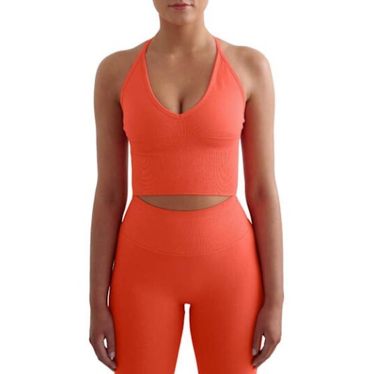 aim´n Shape Seamless Cross Back Bralette - Orange - XS