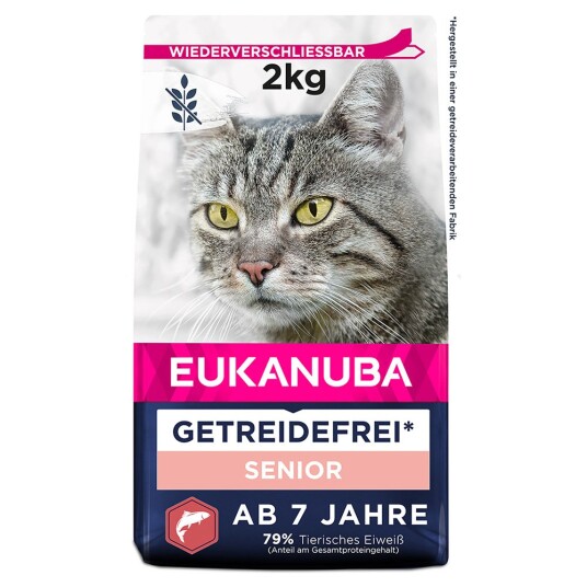 Eukanuba Senior Grain Free rikt på laks - Økonomipakke: 3 x 2 kg