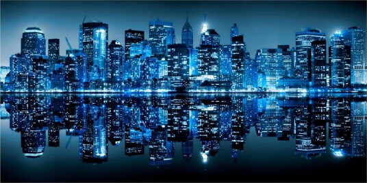 Fototapet XXL Ocean Av Lys NYC 550x270 - Artgeist sp. z o. o.