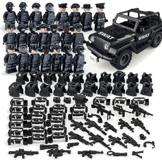 Militære Byggeklosser Serie Terrengbil Minifigur Leke-1