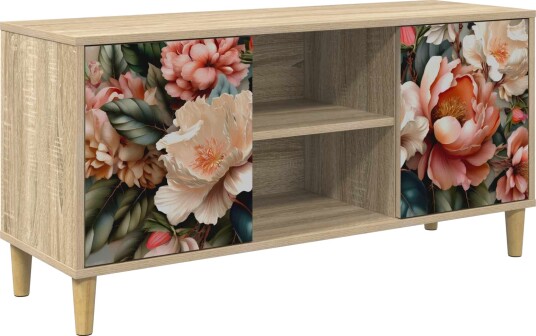 vidaXL TV skap BORNE 102 x 33 x 50 cm Sonoma Konstruert tre vidaXL TV skap BORNE 102 x 33 x 50 cm Sonoma Konstruert tre