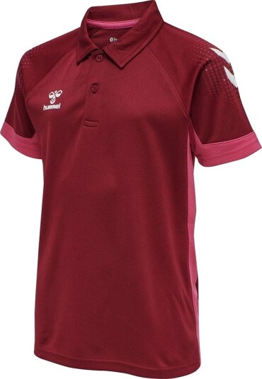 Hummel Lead Polo   rød Barn størrelse 164 cm
