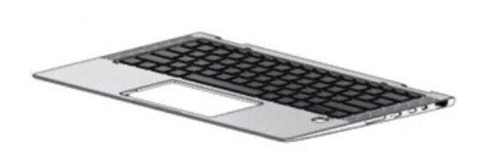 HP x360 1030 G3 Keyboard BL GB - Brbart tastatur - til utskifting - Engelsk - Storbritannia