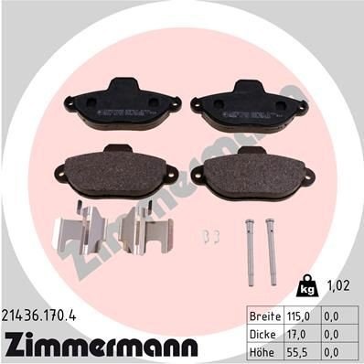 Bremseklosser ZIMMERMANN 21436.170.4