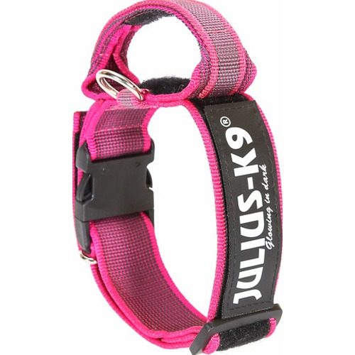 Julius-K9 Super grip Halsbånd, med håndtak Julius K9 Rosa 50 mm/47-67 cm