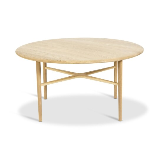 Mavis Crest Coffee Table 100 cm Clear Oak