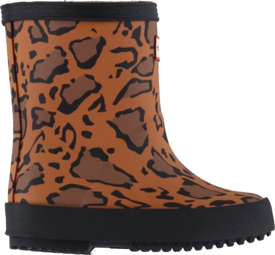 Hunter Gummistøvler   Kids First Leopard Mønster   Rik Tan/Sal   Hunter   25   Gummistøvler Brun Svart