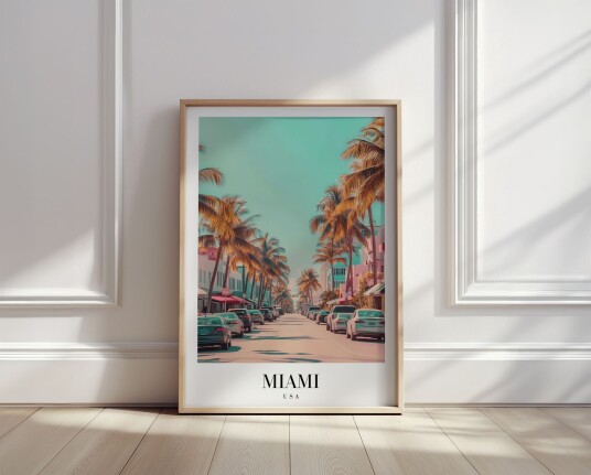 Plakat Miami Street Scene