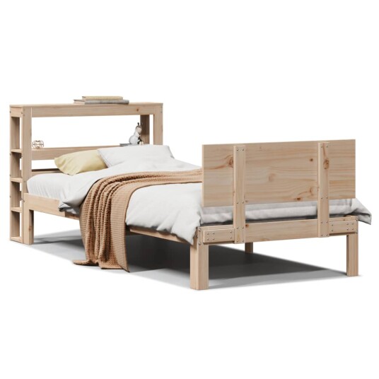 Sengeramme med hodegavl 100x200 cm heltre furu 3306082