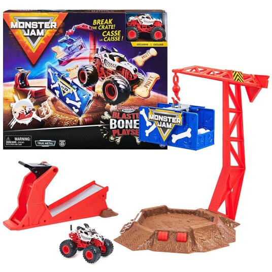 Monster Jam Stunt Sett Blastin Bones