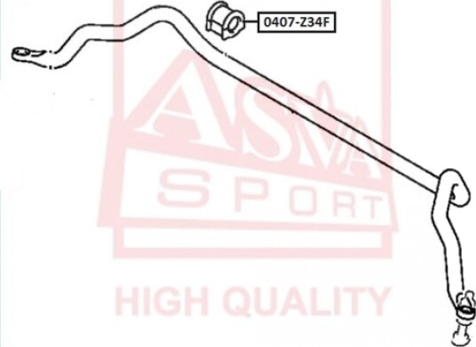 Foring, stabilisator ASVA 0407-Z34F