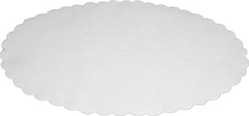 Fadpapir 26X39 Cm Oval Præget Hvid,2 Pk X 500 Stk/Krt