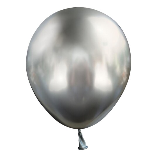Ballongkungen AB Lateksballonger Mini Krom Space Grey - 25-pakning
