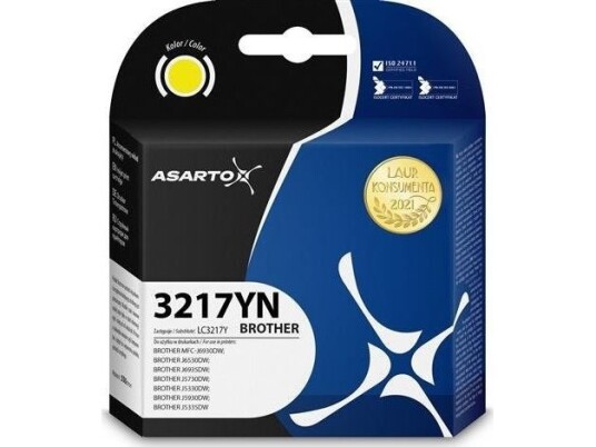 Tusz Asarto Tusz Asarto Do Brother 3217Yn | Lc3217y | 550 Str. | Yellow