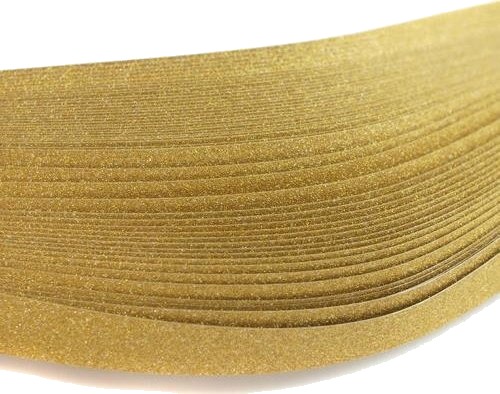 Quillingstrimler 10 Mm X 50 Cm Glitter Gull 50 Stk