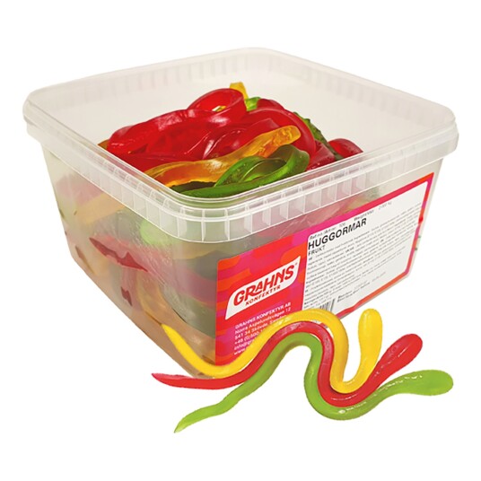 ERT Godis Singel Grahns Huggormar Storpakning - 2 kg ERT Godis Singel Grahns Huggormar Storpakning - 2 kg