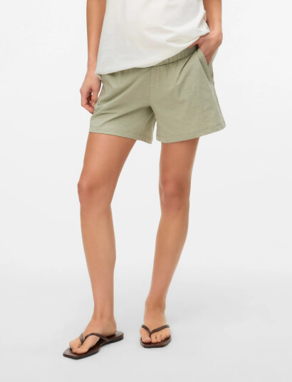 Mamalicious Mlivy Jersey Shorts Noos - Green - XS