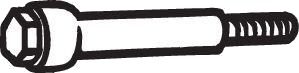 Skrue, eksosanlegg BOSAL 258-794