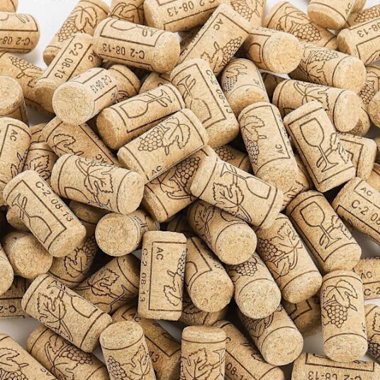 100 stk. Naturlige vinkorker 2,1x4 mm Premium Rett Korkstopper Naturlige Tre Korker Utmerket for Flaskevin Ølflasker  KK
